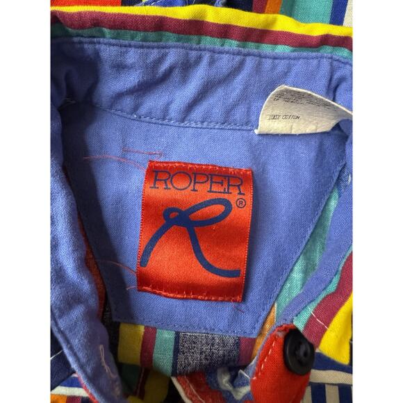 Vintage Sz 5/6 Small Roper Shirt Women’s Striped Western Cowgirl Rodeo 90s - Picture 6 of 8